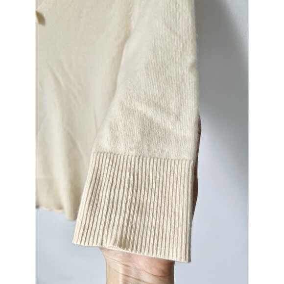 Vintage Ann Taylor Coquette Y2K Cream Cashmere Sweater Top Bow Quiet Luxury Sz S - Picture 5 of 10